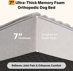 Veehoo Ultra-Thick Orthopedic Dog Crate Mat, Grey, Large slide 2 of 7