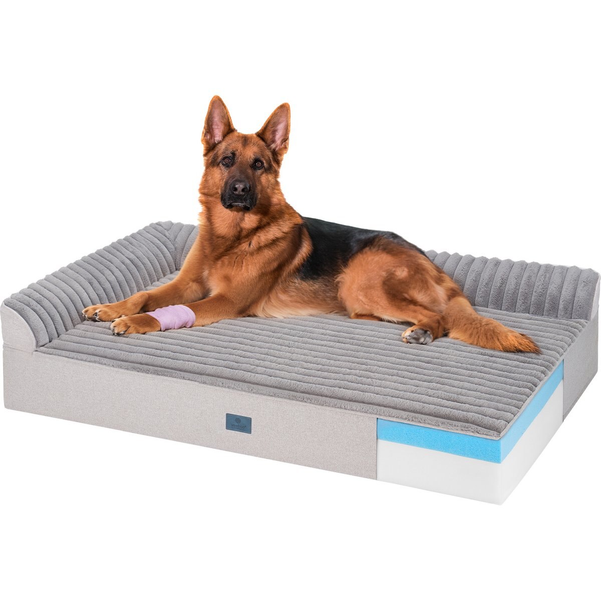 Veehoo Ultra-Thick Orthopedic Dog Crate Mat, Grey, X-Large
