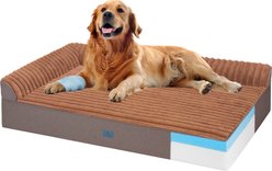 Veehoo Ultra-Thick Orthopedic Dog Crate Mat, Brown, Large