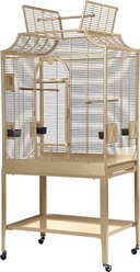 A&E Cage Company Elegant Style Flight Bird Cage with Opening Top, Sandstone, 32 x 21-in