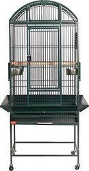 A&E Cage Company Opening Dome Top Bird Cage, Green, 26 x 22-in