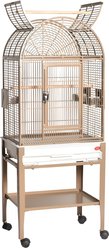 A&E Cage Company Dome Top Bird Cage with Plastic Base, 22 x 17-in, Sandstone