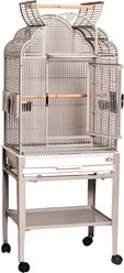 A&E Cage Company Victorian Top Parakeet Bird Cage, 22 x 17-in, Platinum