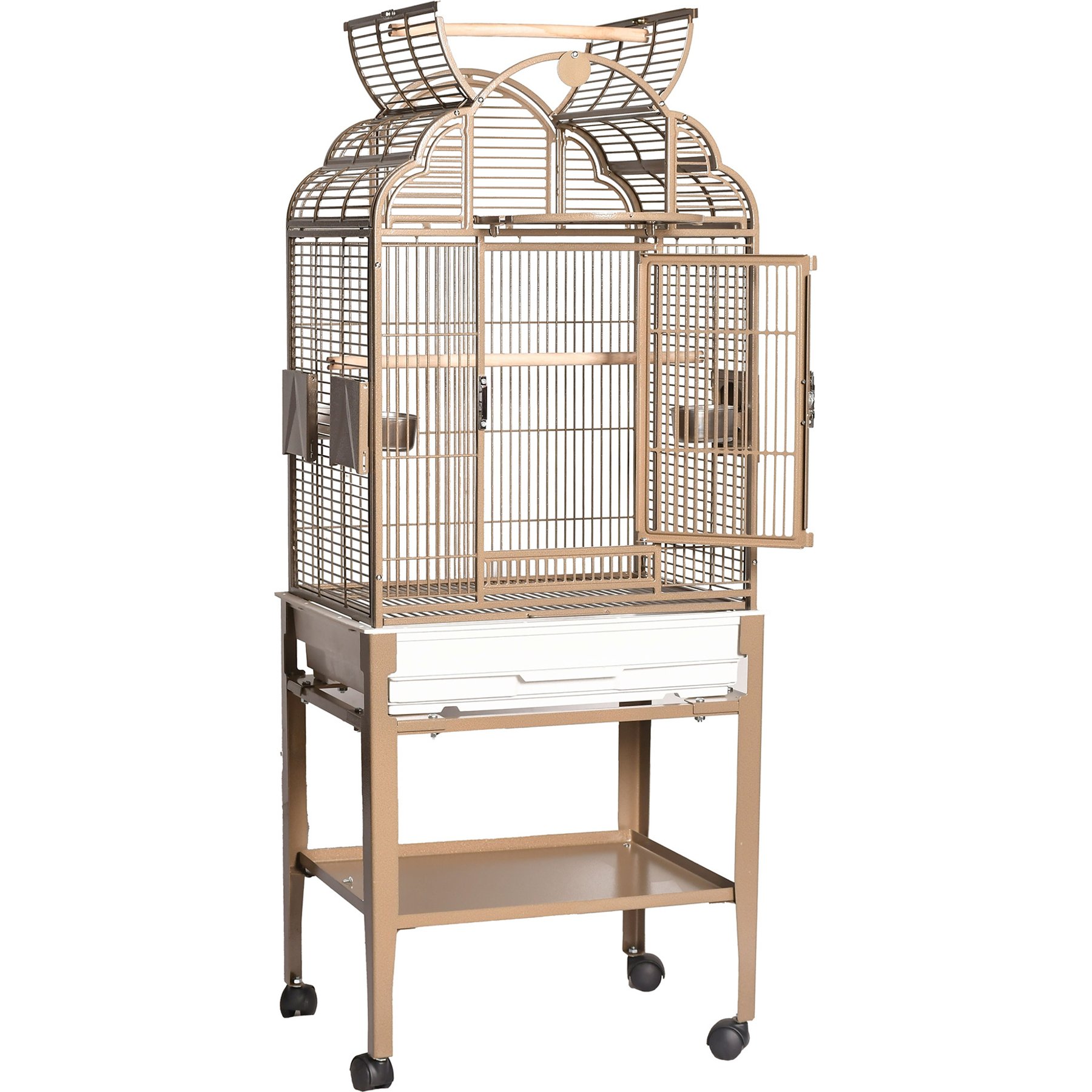 A&E Cage Company Victorian Top Parakeet Bird Cage, 22 x 17-in, Sandstone
