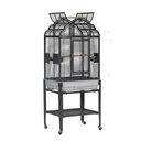 A&E Cage Company Victorian Top Parakeet Bird Cage, 22 x 17-in, Black