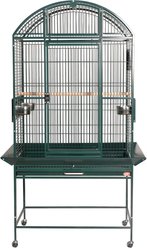 A&E Cage Company HQ Dome Top Bird Cage, 32 x 23 x 63-in, Green