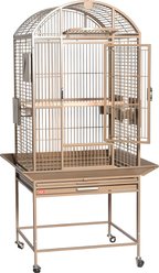 A&E Cage Company Medium Dome Top Bird Cage, 24 x 22 x 61-in, Sandstone