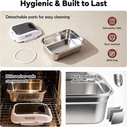 allforpaws Stainless Steel Dog Food Container, 7-l slide 2 of 8