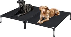 Veehoo Cooling Elevated Portable Cot Dog Bed, Black, Large, 2 count