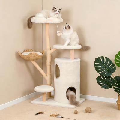 Show full view: Wisfor 55.91-in Cat Tree & Condo, White slide 8 of 10