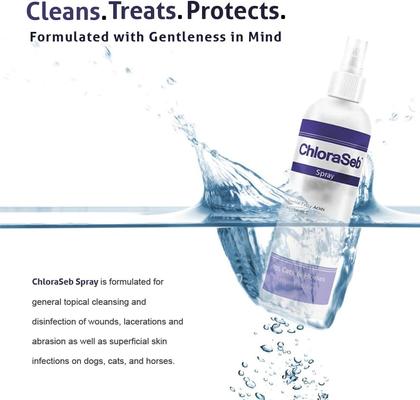 Show full view: ChloraSeb Antiseptic Spray for Dogs, 8-oz bottle slide 3 of 10