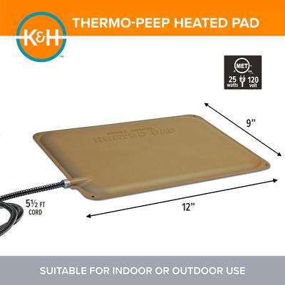 Show full view: K&H Pet Products Thermo-Peep Heated Pad slide 2 of 11