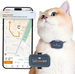 Pawfit Lite Cat GPS Tracker, Charcoal Grey slide 1 of 5