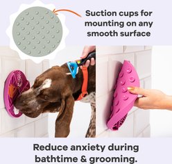 Awoo Paradise Silicone Dog & Cat Lick Mat & Slow Feeder, Sage slide 2 of 9