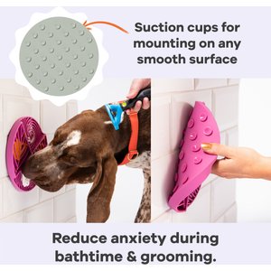 Awoo Paradise Silicone Dog & Cat Lick Mat & Slow Feeder, Sage