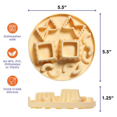 Show full view: Awoo Snackaroni Slow Feeder Dog Bowl Insert & Lick Mat, Yellow slide 2 of 9