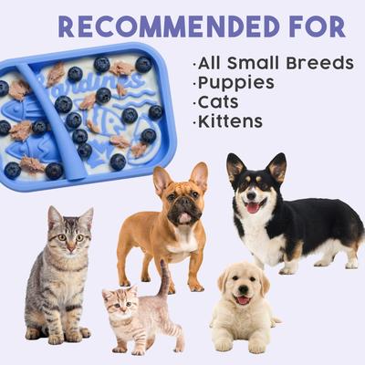 Show full view: Awoo Sardina Lick Dish & Slow Feeder Cat Bowl, Melon slide 8 of 8