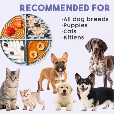 Show full view: Awoo Paradise Silicone Dog & Cat Lick Mat & Slow Feeder, Almond slide 9 of 11