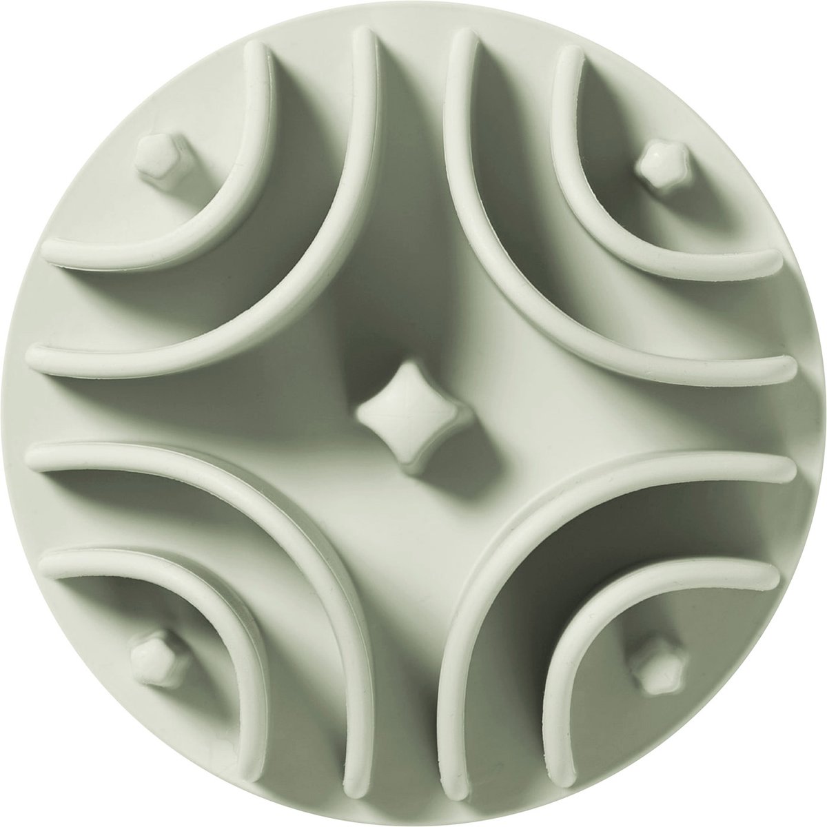 Awoo Good Vibes Silicone Dog & Cat Slow Feeder Bowl Insert, Sage