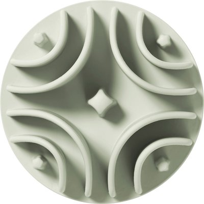 Awoo Awoo Good Vibes Silicone Dog & Cat Slow Feeder Bowl Insert, Sage