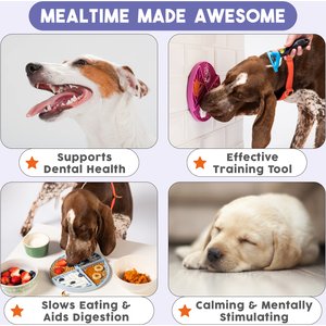 Awoo Paradise Silicone Dog & Cat Lick Mat & Slow Feeder, Sage