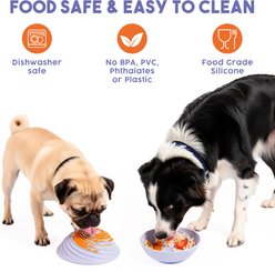 Awoo Wobbowl Silicone Dog & Cat Lick Mat Slow Feeder Bowl, Peri slide 2 of 9