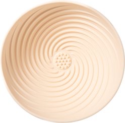 Awoo Wobbowl Silicone Dog & Cat Lick Mat Slow Feeder Bowl, Almond