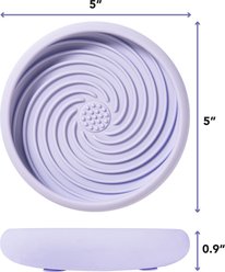 Awoo Lick Dish Silicone Dog & Cat Lick Mat Slow Feeder Dish, Peri slide 2 of 9