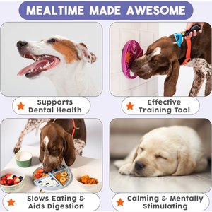 Awoo Paradise Silicone Dog & Cat Lick Mat & Slow Feeder, Sky