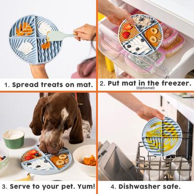 Show full view: Awoo Paradise Silicone Dog & Cat Lick Mat & Slow Feeder, Fuchsia slide 7 of 12