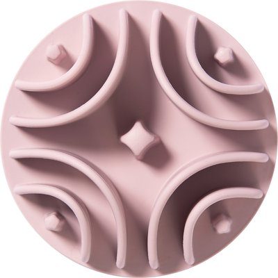 Awoo Awoo Good Vibes Silicone Dog & Cat Slow Feeder Bowl Insert, Mauve