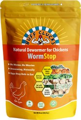 Buff Clucks WormStop Powder Chicken Supplement, 8-oz bag