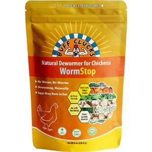 Buff Clucks WormStop Powder Chicken Supplement, 8-oz bag