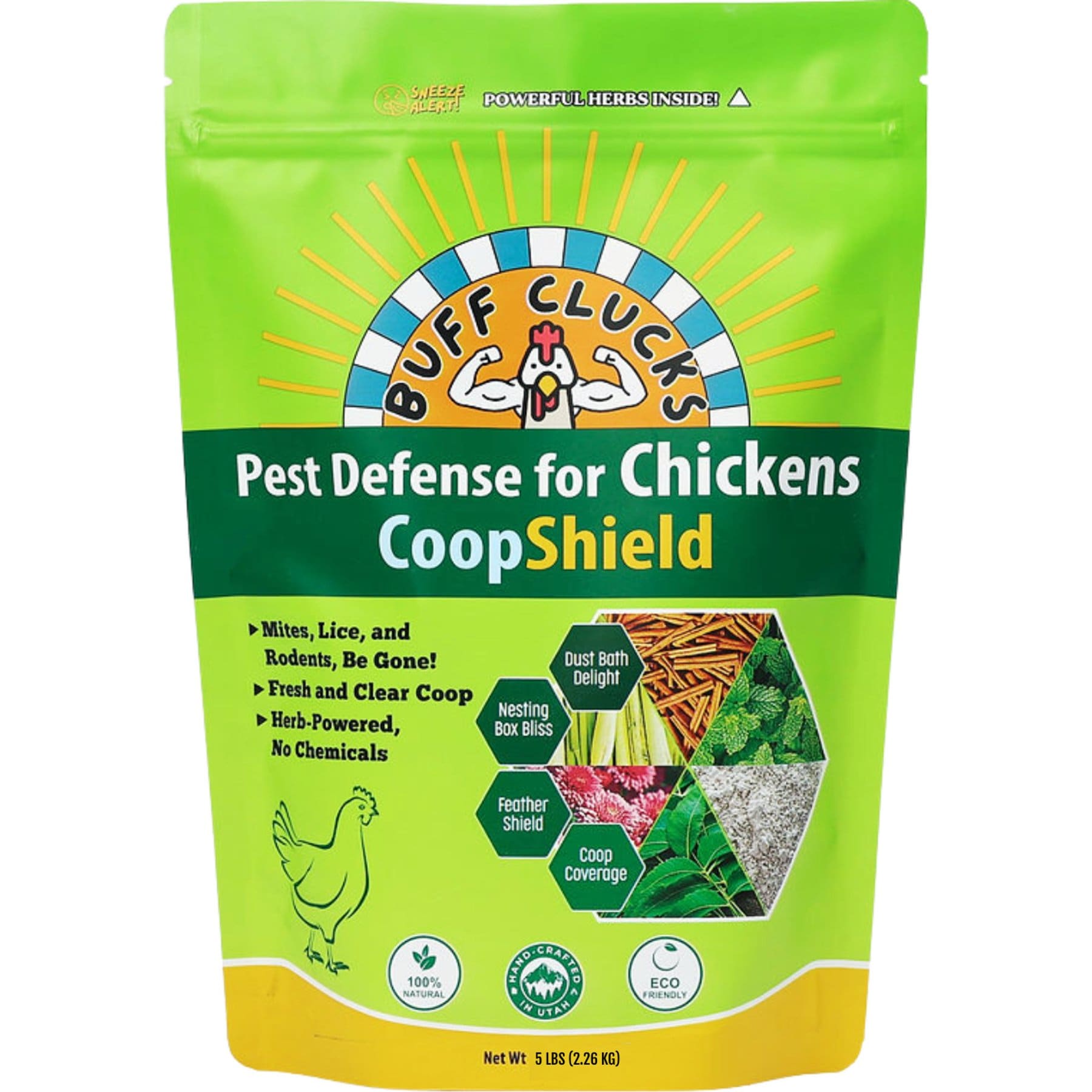 Buff Clucks CoopShield Chicken Pest Control Powder, 5-lb bag