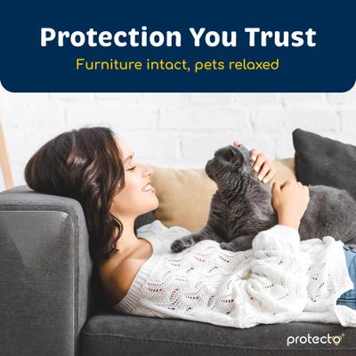 Show full view: Protecto Self Adhesive Dog & Cat Scratch Furniture Protector, Clear, 16 x 12-in, 4 count slide 7 of 7