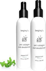 Begley's Pet Cologne & Deodorizer, Peppermint, 8-oz, 2 count