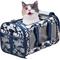 Show in main carousel: Jespet & GOOPAWS Soft-Sided Airline-Approved Travel Dog & Cat Carrier, Blue White Floral, 19-in slide 1 of 11