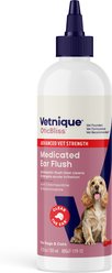 Vetnique Labs OticBliss Advanced Vet Strength Anti-Bacterial & Anti-Fungal Dog & Cat Ear Flush Cleaner for Ear Infections, 12-oz bottle