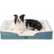 Show in main carousel: Bedsure Orthopedic Bolster Dog Sofa Bed with Removable Cover, Dune Haze Blue, Large slide 1 of 10
