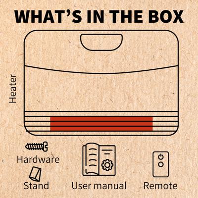 Show full view: Heat Storm 1500-Watt Infrared Wall or Portable Electric Heater, Gray slide 3 of 7
