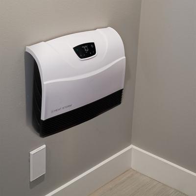 Show full view: Heat Storm 1500-Watt Smart Infrared Wall Heater with Wi-Fi, White slide 5 of 7