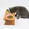 Show in main carousel: Fairela Bamboo & Wood Double Ceramic Elevated Dog & Cat Bowl, Medium: 4-cup slide 3 of 10