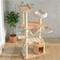 Show in main carousel: Happy & Polly Royal Crown Collection 70-in Oak Wood Cat Tree & Condo, Beige slide 10 of 11