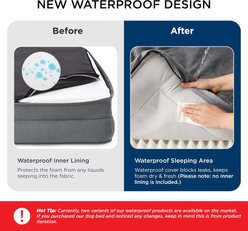 Bedsure Orthopedic Bolster Dog Sofa Bed with Removable Cover, Ivory, Large: 35 x 25 x 6.5-in slide 2 of 9
