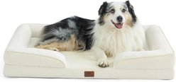 Bedsure Orthopedic Bolster Dog Sofa Bed with Removable Cover, Ivory, X-Large slide 1 of 9
