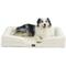 Show in main carousel: Bedsure Orthopedic Bolster Dog Sofa Bed with Removable Cover, Ivory, X-Large slide 1 of 11