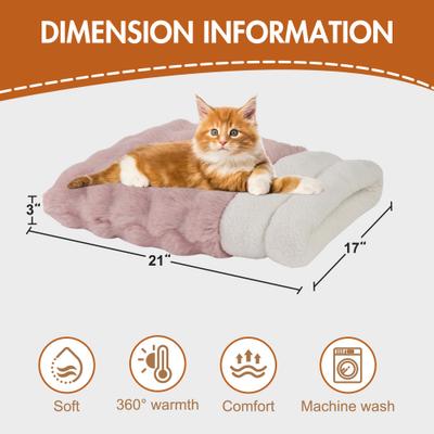 Show full view: GOOPAWS 4 in 1 Self Warming Cat Sack Bed Cave, Pink slide 5 of 8