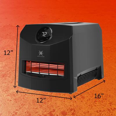 Show full view: Heat Storm 1500-Watt Ultra-Portable Infrared Heater, Black slide 3 of 7