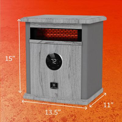 Show full view: Heat Storm 1500-Watt Ultra-Portable Infrared Heater, Gray slide 2 of 6