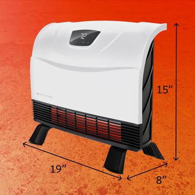 Show full view: Heat Storm 1500-Watt Infrared Wall or Portable Electric Heater, White slide 4 of 6